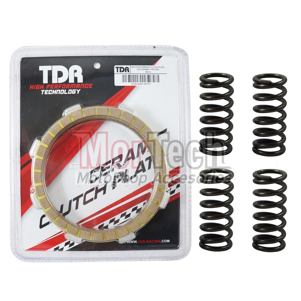 TDR Paket Per Pir Kopling dan Plat Kampas Kopling / Kain Klos CLutch Spring RX King RXZ RXKING RXK NEW RXS SPESIAL 4 Spring-KAMPAS dan PER 1SET