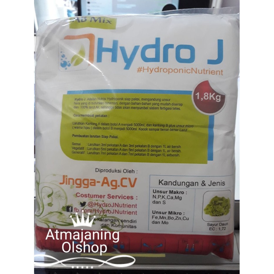 

Nutrisi Hydro J Sayur Daun 1 8kg Murah
