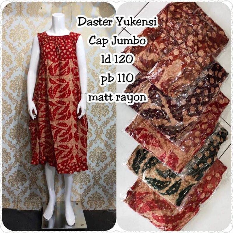 DASTER YUKENSI CANGKLONG SUPER JUMBO BISA BAYAR DITEMPAT/COD