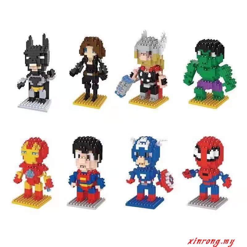 Lego Mainan Balok Bangunan Mini Model Super Hero Avengers Hawkeye Loki