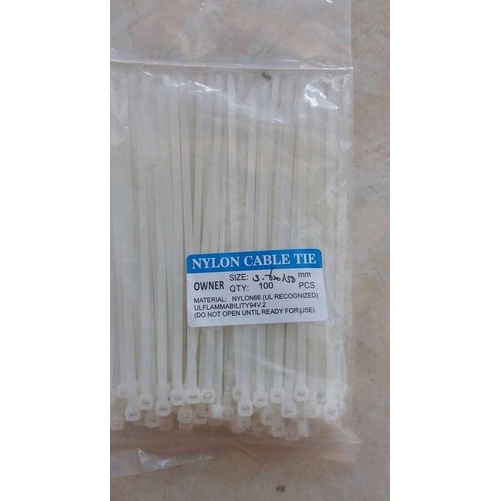 

➪ kabel ties cable tie 15cm per pak - Putih ☞