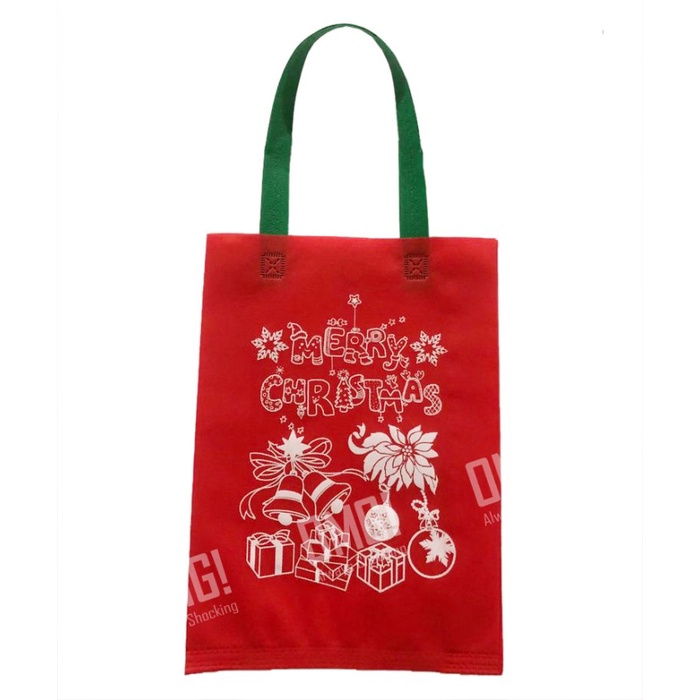 

Goodie Bag Natal 25x35x8cm Tas Spunbond TBI bukan Paperbag - Merah
