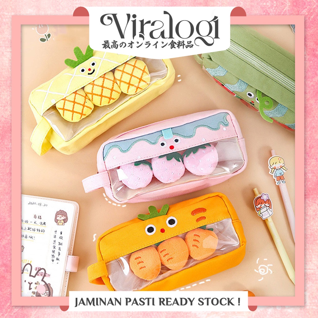 KOTAK TEMPAT COVER PENSIL PEN BONEKA PLUSHIE KOREAN STYLE AESTHETIC ESTETIK LUCU UNIK/PENCIL CASE PL