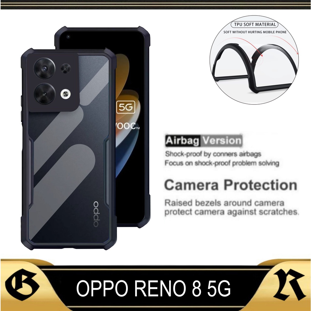 PROMO Case OPPO RENO 8 5G 2022 Transparan Softcase Casing OPPO RENO 8 5G 2022
