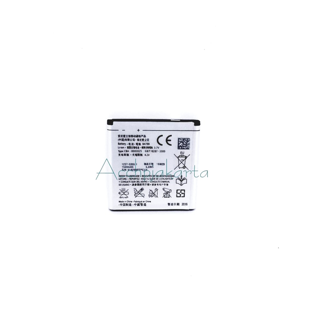 Baterai Batre Sony Xperia BA 700 Original 100% - Baterai Batre Battery Sony Xperia BA700 Ori