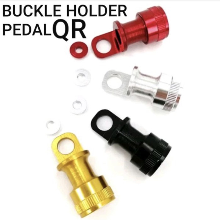 Holder tempat gantungan pedal sepeda lipat buckle Quick release holder