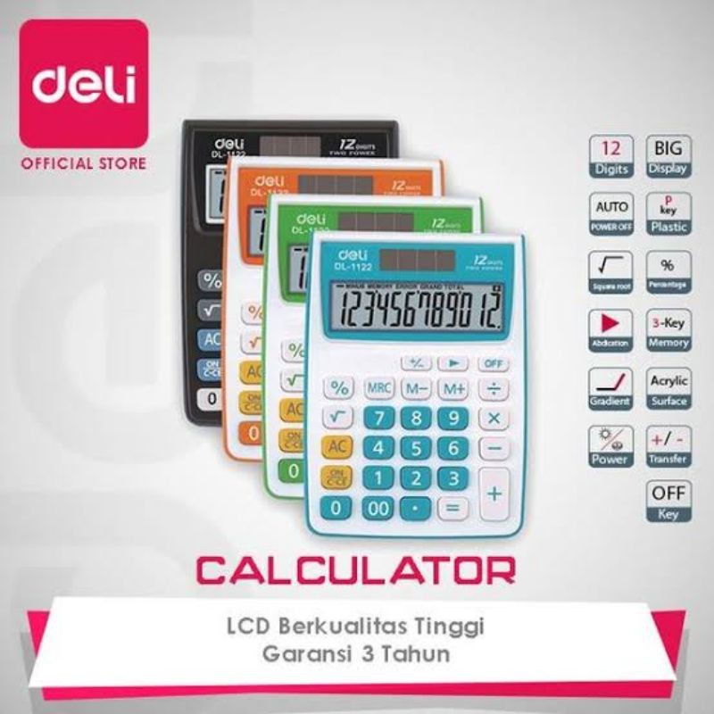 

Kalkulator dual power calculator 1122