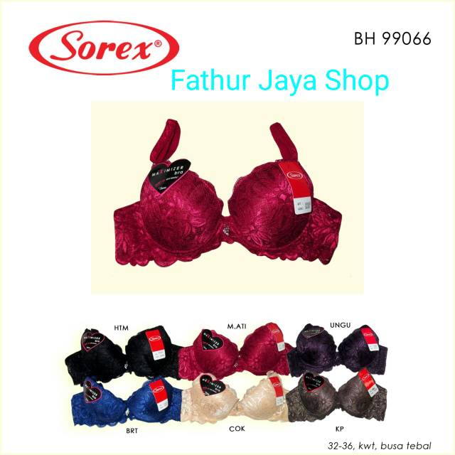 BRA PUSH UP 99066 Bh sorex busa tebal..kawat 32 34 36