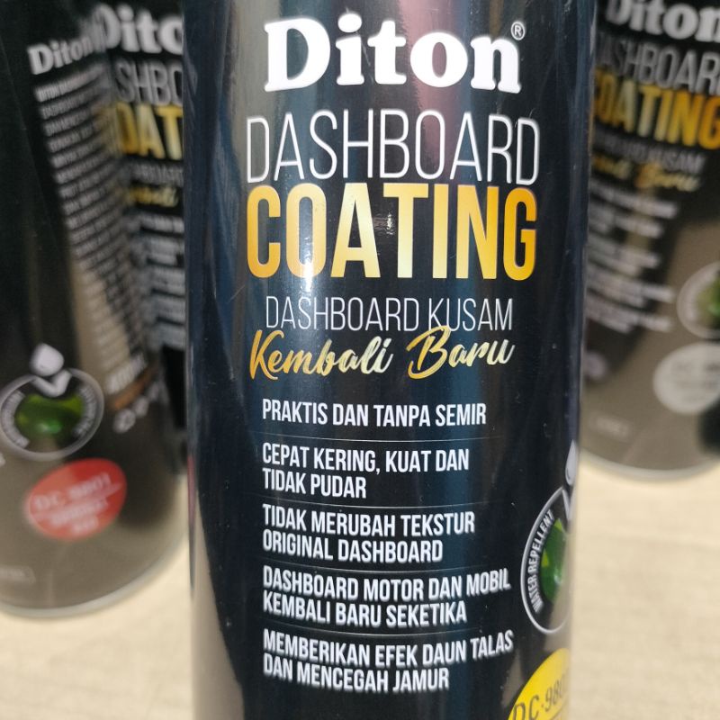 Cat Semprot DITON PREMIUM DASHBOARD COATING ORIGINAL BLACK 9800 ORANGE 9803 RED 9801 YELLOW 9802 BLUE 9804 GREY 9805 BROWN 9807 MAROON 9806 Ready Berbagai Warna Cat Diton Dashboard Coating 400ml