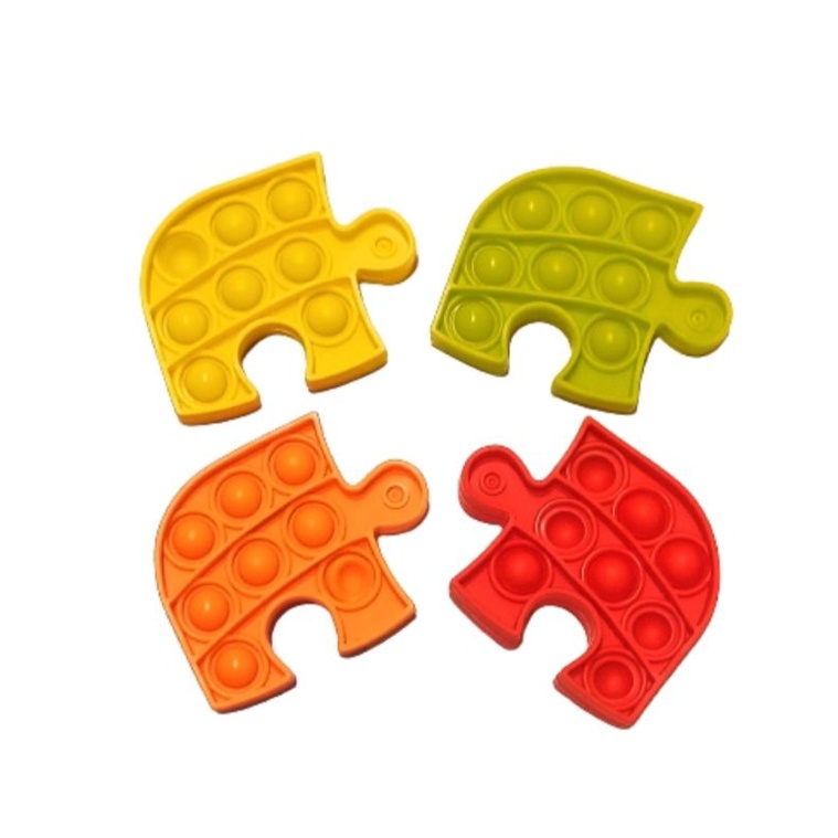POP IT Fidget Toy mainan untuk penghilang stres pada anak Push bubble toy READY-Puzzle mini rdm 1pc