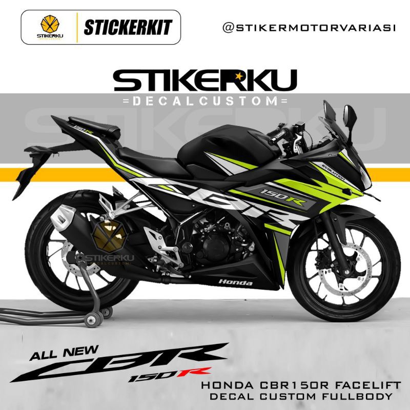 decal CBR / striping decal CBR 250R facelift/ sticker motor CBR 150