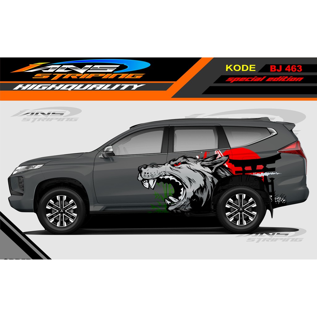 STICKER DECAL MOBIL PAJERO, BRIO, AGYA, YARIS, SIGRA, SWIFT / DECAL STICKER MOBIL / STIKER MOBIL