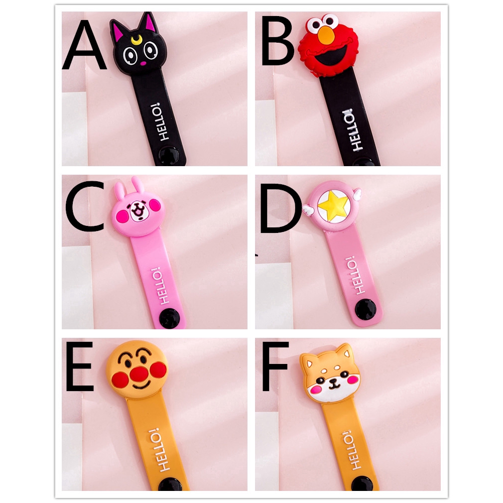 Kabel USB Jamnya Kartun Sesame Street Line Protector Earphone Kawat Organizer Penyimpanan Audio Mobile &amp; Gadget #261141322