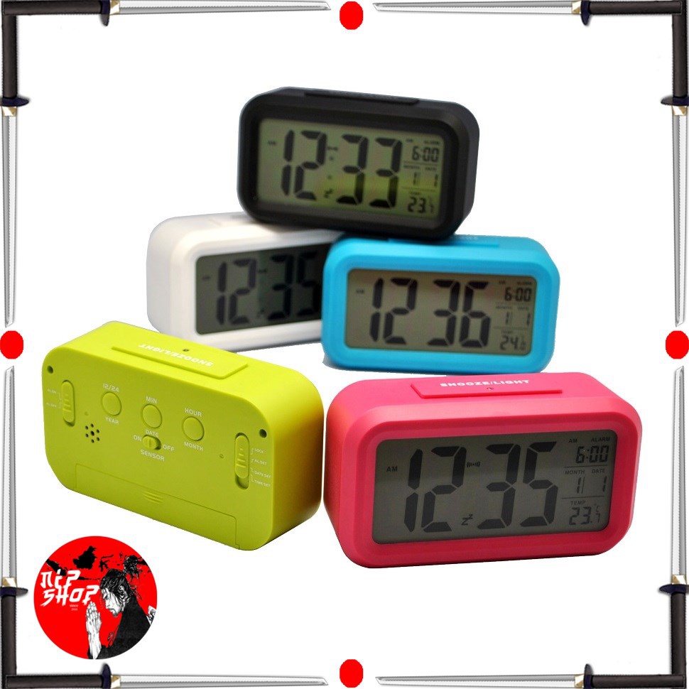 Jam Meja LCD Digital Clock with Alarm