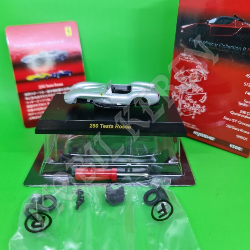 Diecast Kyosho Ferrari Minicar collection 8 Neo Ferrari 250 Testa Rossa Silver