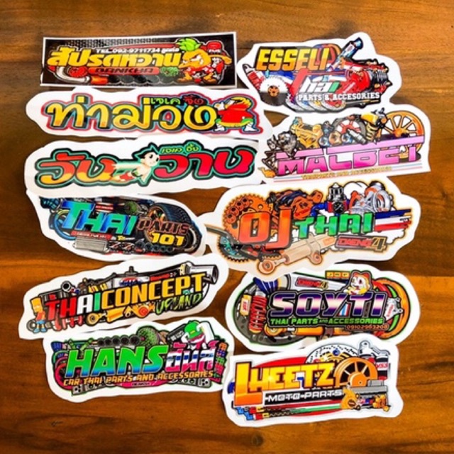 sticker pack racing thailand helm motor