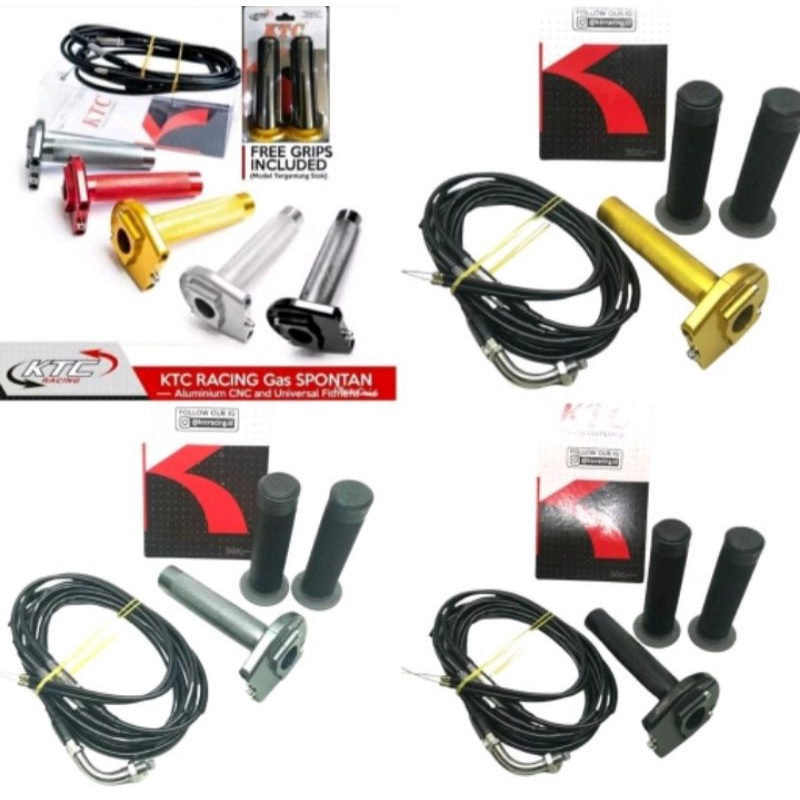 Gas Gaspontan 2 Kabel+selongsong gas set paket KTC Racing/Ktc Kitaco 2 kabel vixion r15 gsx dill