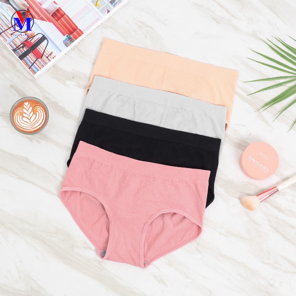 LIDILY Celana Dalam Wanita Seamless Rajut Art 560 KAKI POLOS