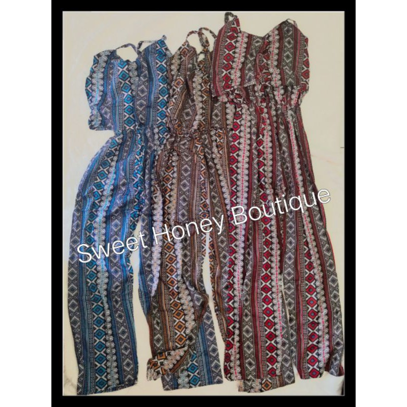Sweet Honey ~ Grosir Jumpsuit Dewasa Twilight Panjang Etnik Tribal Grosir Jumpsuit Bali Murah [Bisa COD]