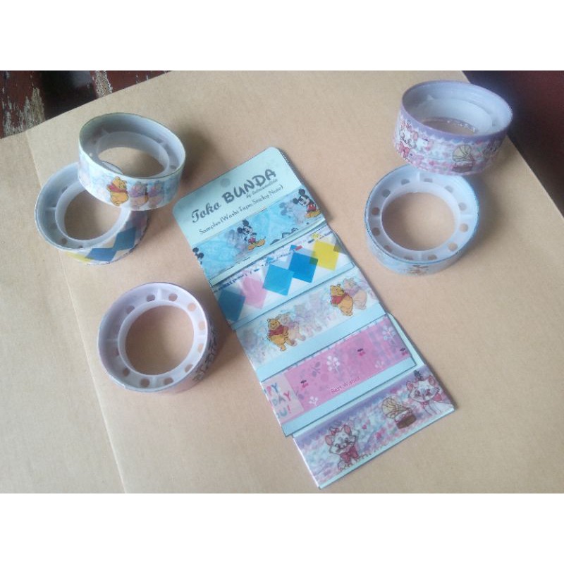 

Sample Washi Tape Plastik Masking Tape 1.5cm Share Anti Air