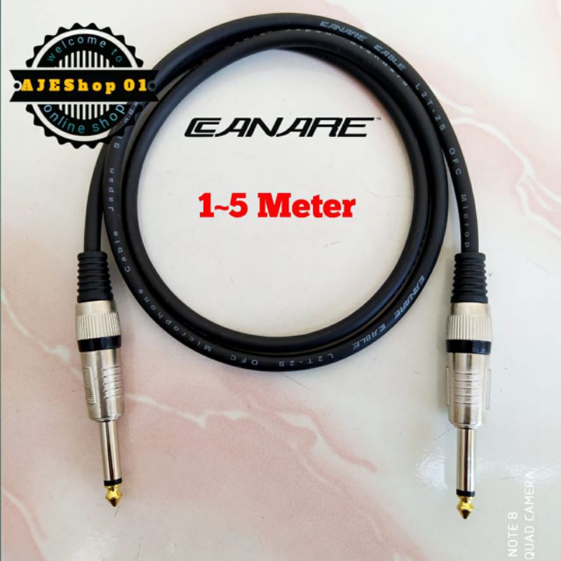 Kabel gitar kabel jack akai to akai 6,5 kabel canare 1 sampai 5 meter