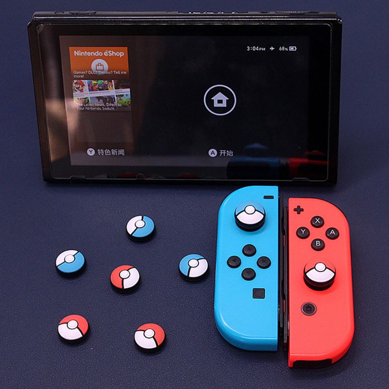 Btsg 2buah/set Topi Jempol Analog Joystick Pengganti 3D Untuk Switch Joy Con