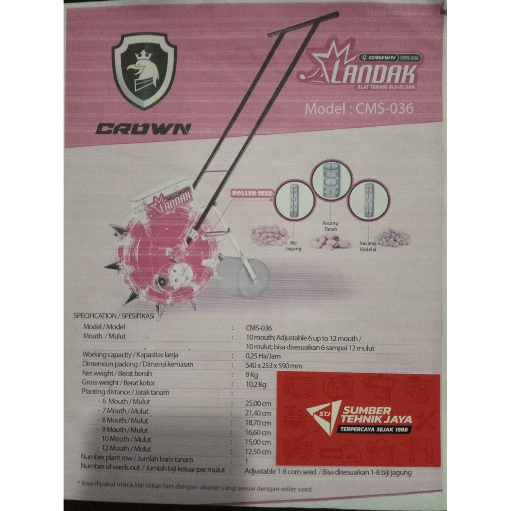 Alat Tanam Biji - bijian jagung padi dll LANDAK Murah