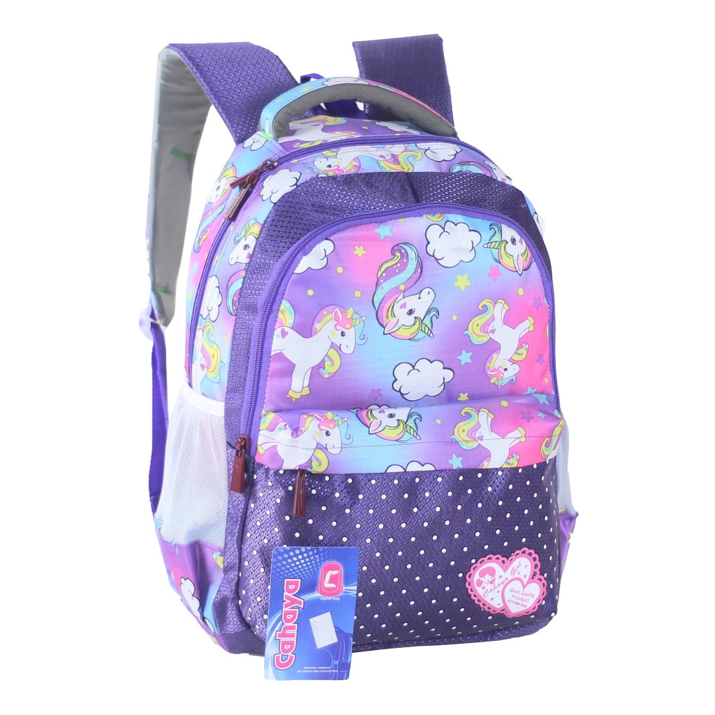 Tas Gendong Perempuan Tas Lucu Tas Ungu Tas Cahaya Unicorn Anak Tas Sekolah Anak Cantik Tas Sekolah Ransel Anak Bagus