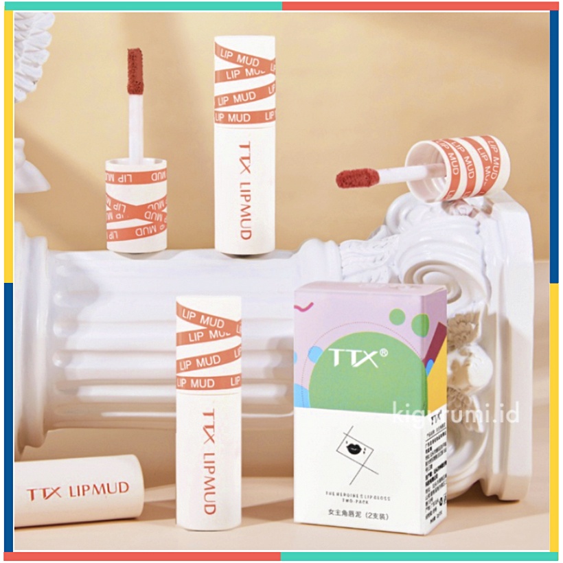 TTX Lip Mud Cream Matte Lipstick Waterproof Lip Clay Tint Long Lasting Lip &amp; Cheek XX005