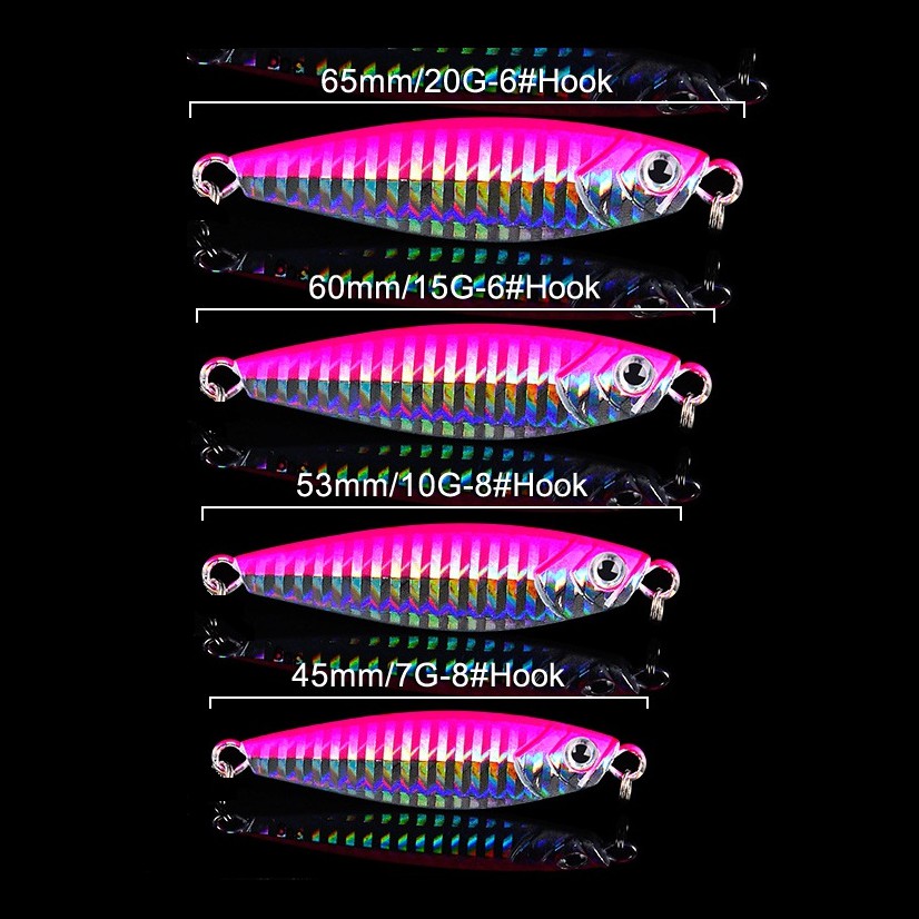 Shengyao 1Pcs Logam Metal Jig Umpan Pancing Memancing Ikan 7g/10g/15g/20g Fishing Lure Buatan Jigging Sinking