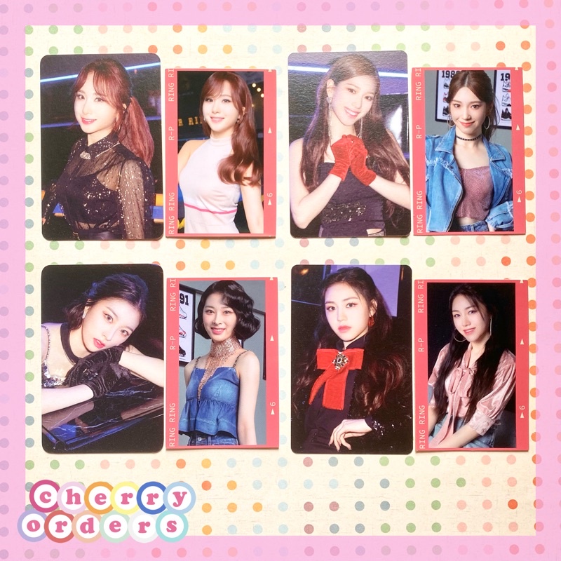 Rocket Punch Photocard &amp; Sticker Set : Ring Ring MD Juri Suyun Yunkyoung Dahyun