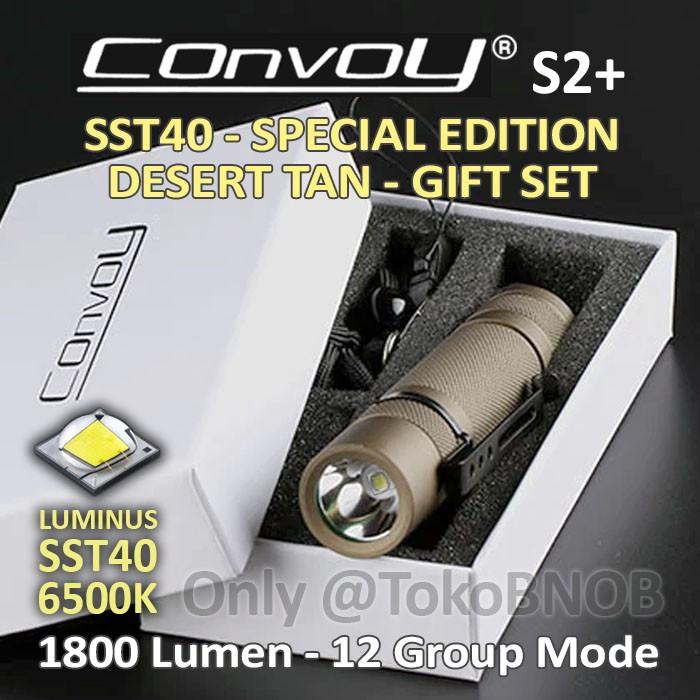 Flash | Convoy S2+ Special Edition - Senter Led Sst40 Desert Tan 6500K