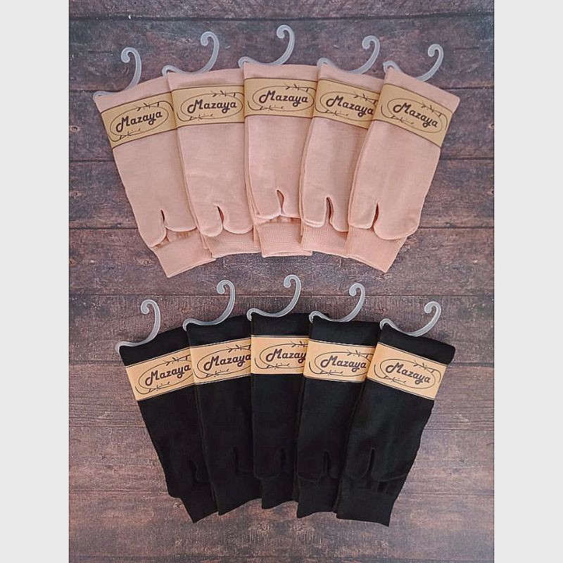 Kaos Kaki Jari Jempol Polos Wanita Muslimah Poliester-2
