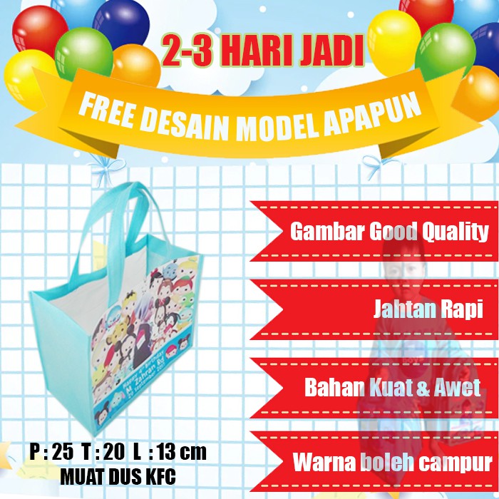 

tas ultah mika souvenir ulang tahun/souvenir ultah/tas ulang tahun/goodie bag/souvenir ultah anak