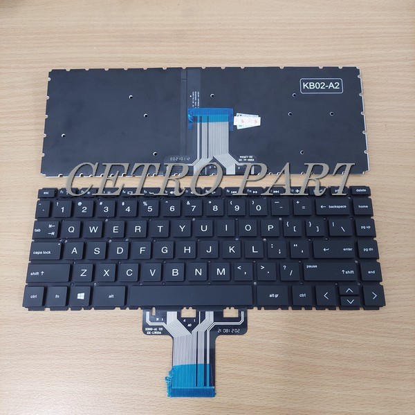 Keyboard Laptop HP Pavilion 14-CD 14-CM 14-CK 14-CE Hitam BACKLIGHT