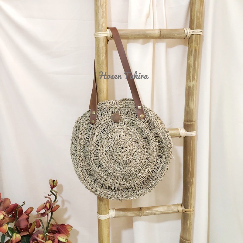 tas agel bali / tas anyaman bali / tas pantai