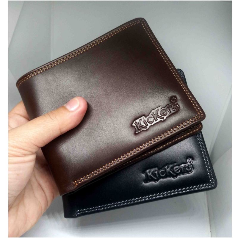 Dompet Kulit asli Pria Branded Import Kickers kualitas Premium