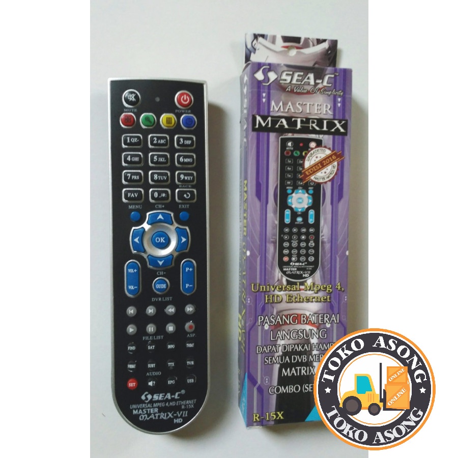 Remote Universal DvB Receiver Master Matrix Mpeg 4 HD Ethernet