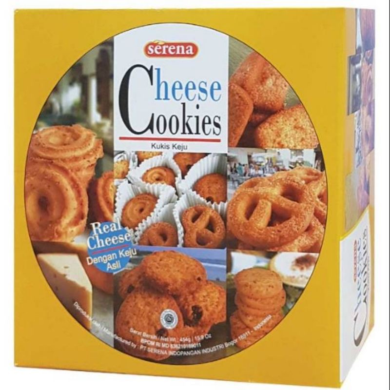 Serena Cheese Cookies 454gr-Kukis Keju-Biskuit Kaleng-Cemilan