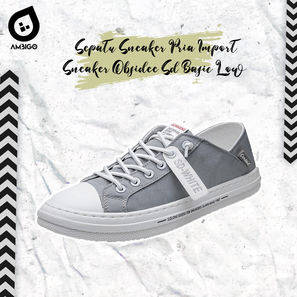 Sepatu Sneaker Pria Import Sneaker Pria OBSIDEE SD BASIC LOW Running Shoes Sepatu Kasual Santai