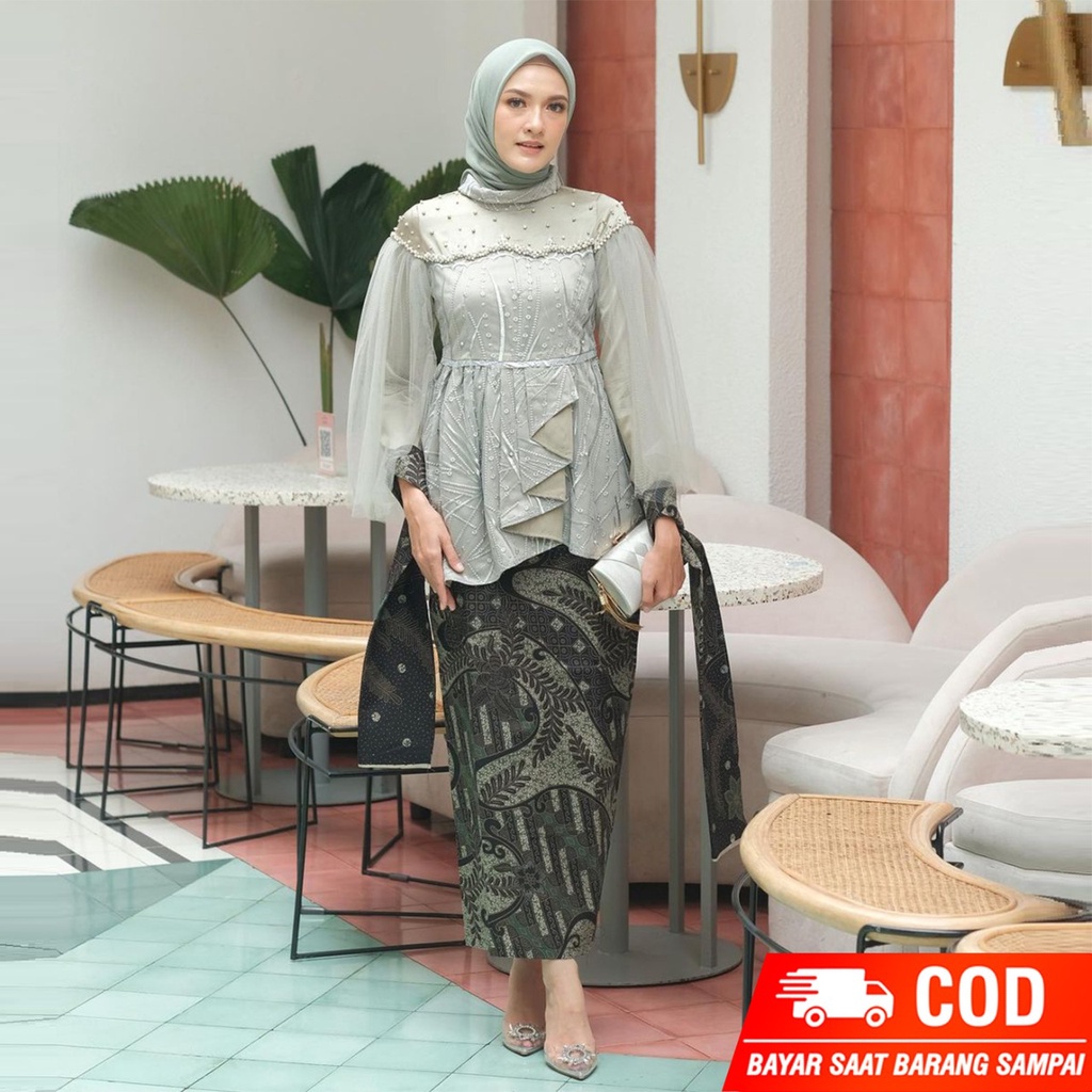 TERBARU | Couple Talita Sage | Baju couple kondangan | batik songket couple | gamis couple pesta | baju kondangan couple | kebaya Modern Wisuda