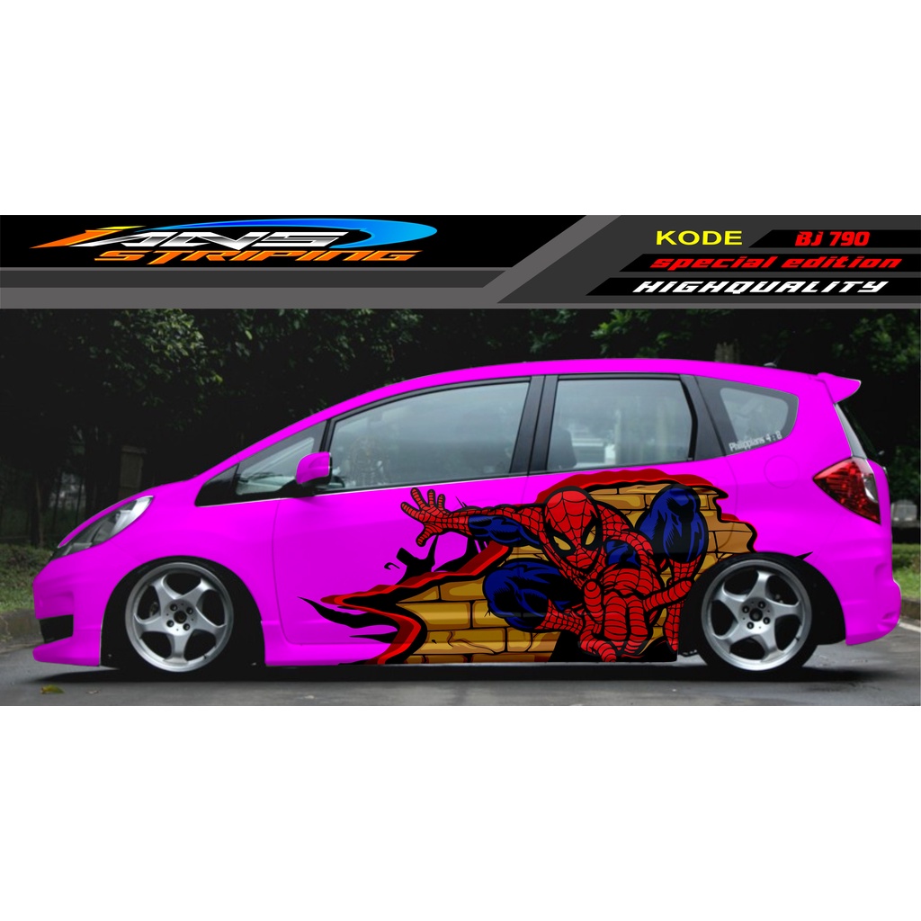 STIKER VARIASI  MOBIL JAZZ BRIO AVANZA SIGRA YARIS / STIKER VARIASI MOBIL / MODIF STICKER MOBIL