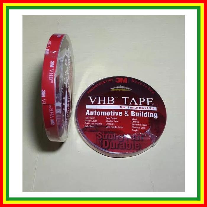 

DOUBLE TAPE VHB MERAH 3M .12 X 4.5 METER ORIGINAL 3M
