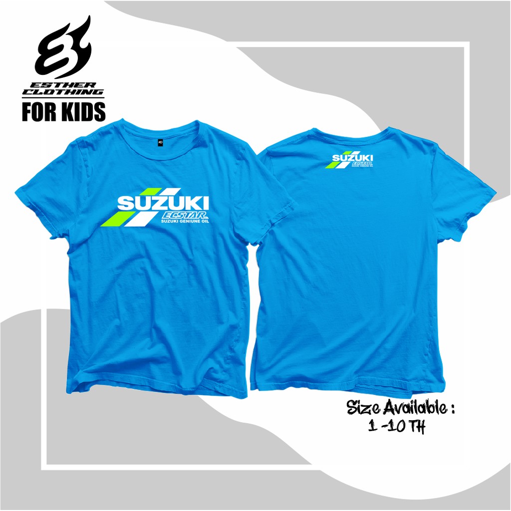 Kaos Baju Anak Suzuki ECSTAR Team Motogp Kaos Motogp -Estherkids