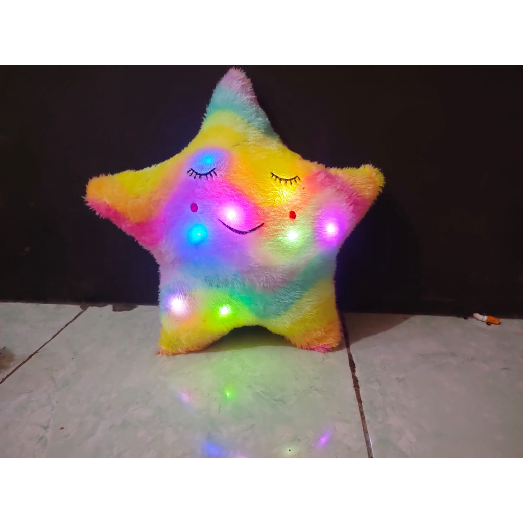 Boneka Bintang boneka souvernir hiasan rumah lampu LED kedip kedip terlaris,murah,bisa cod