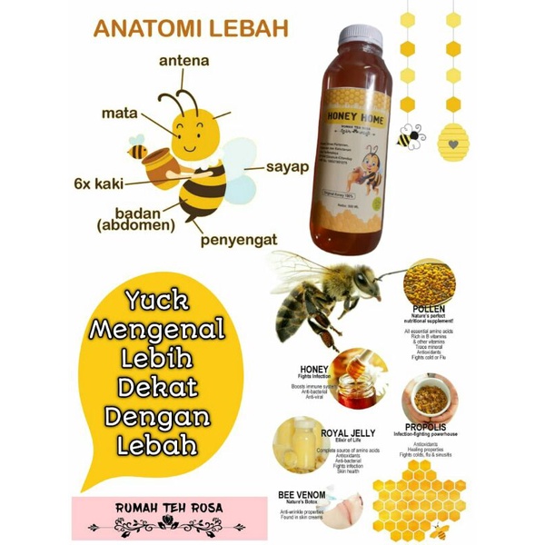 

Madu Murni 100%/ honey home original/1000ml