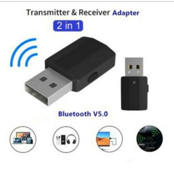 Produk Bluetooth Transmitter Audio 5.0 Bluetooth Receiver 2In1 Wireless Audio Gilaa