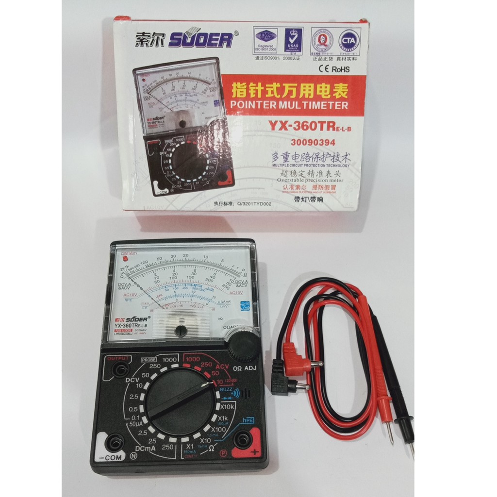 MULTITESTER ANALOG SUOER YX 360TRelb DS