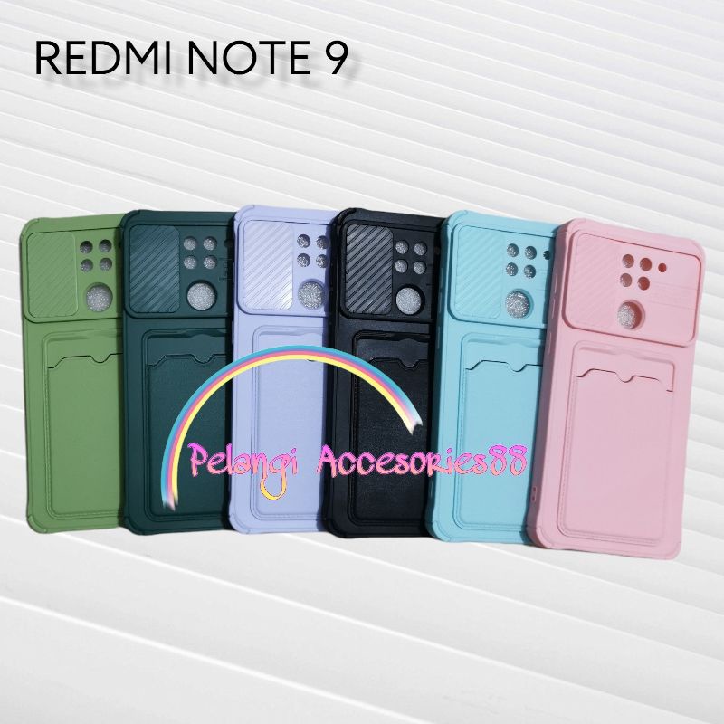 CASE REDMI NOTE 9 CASE SOFTCASE SLEDING WARNA WARNI