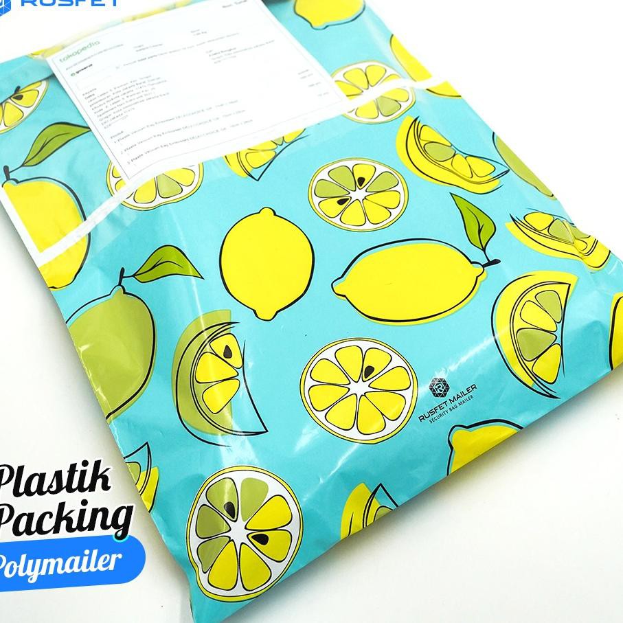 

RCP « (50pcs) - Amplop Packing Plik Polymailer 30x40 FRESH LEMON - Rusfet Pum QJQ ❤️